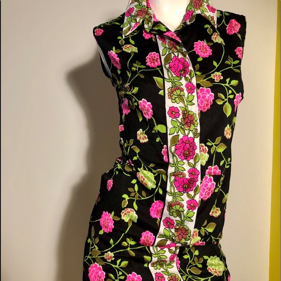 Happy 70s Floral Top - Picture 1 of 4